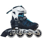 Patines Linea Ollie 4 Ruedas Urbanos Talla Del 38 Al 41 - Negro/Azul MZS839-22L