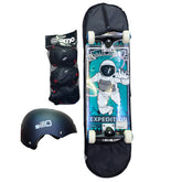 Pack Skateboard Prot Ollie Expedition Negro/Verde MG-7109-SST