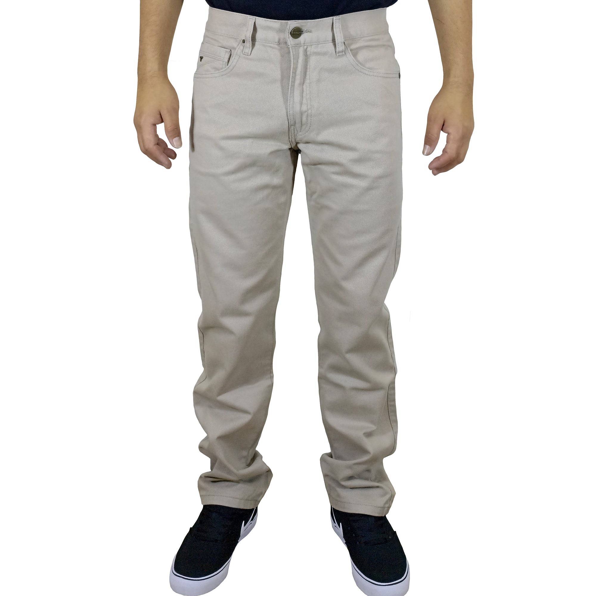 Pantalón Jean Clásico Para Hombre - Beige