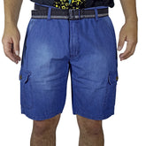 Bermuda Jean Moda Para Hombre - Azul