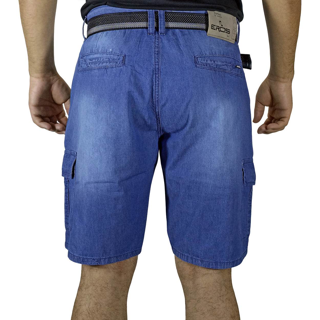 Bermuda Jean Moda Para Hombre - Azul