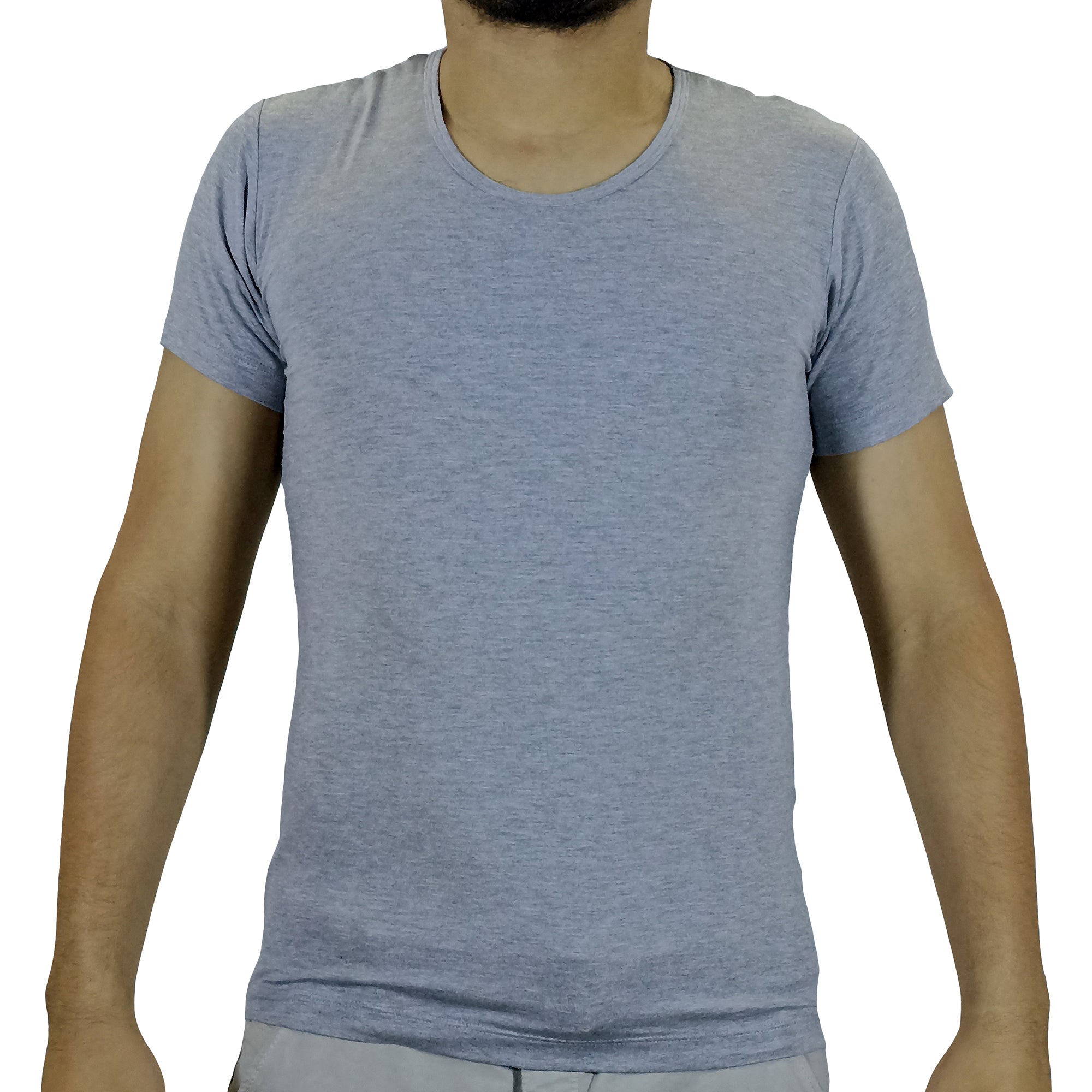 Polo Moda Lycrado Para Hombre - Plomo