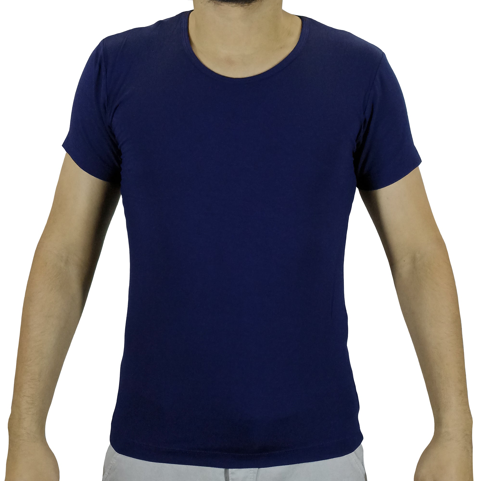 Polo Moda Lycrado Para Hombre - Azul
