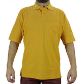 Polo Camisero Para Hombre - Mostaza
