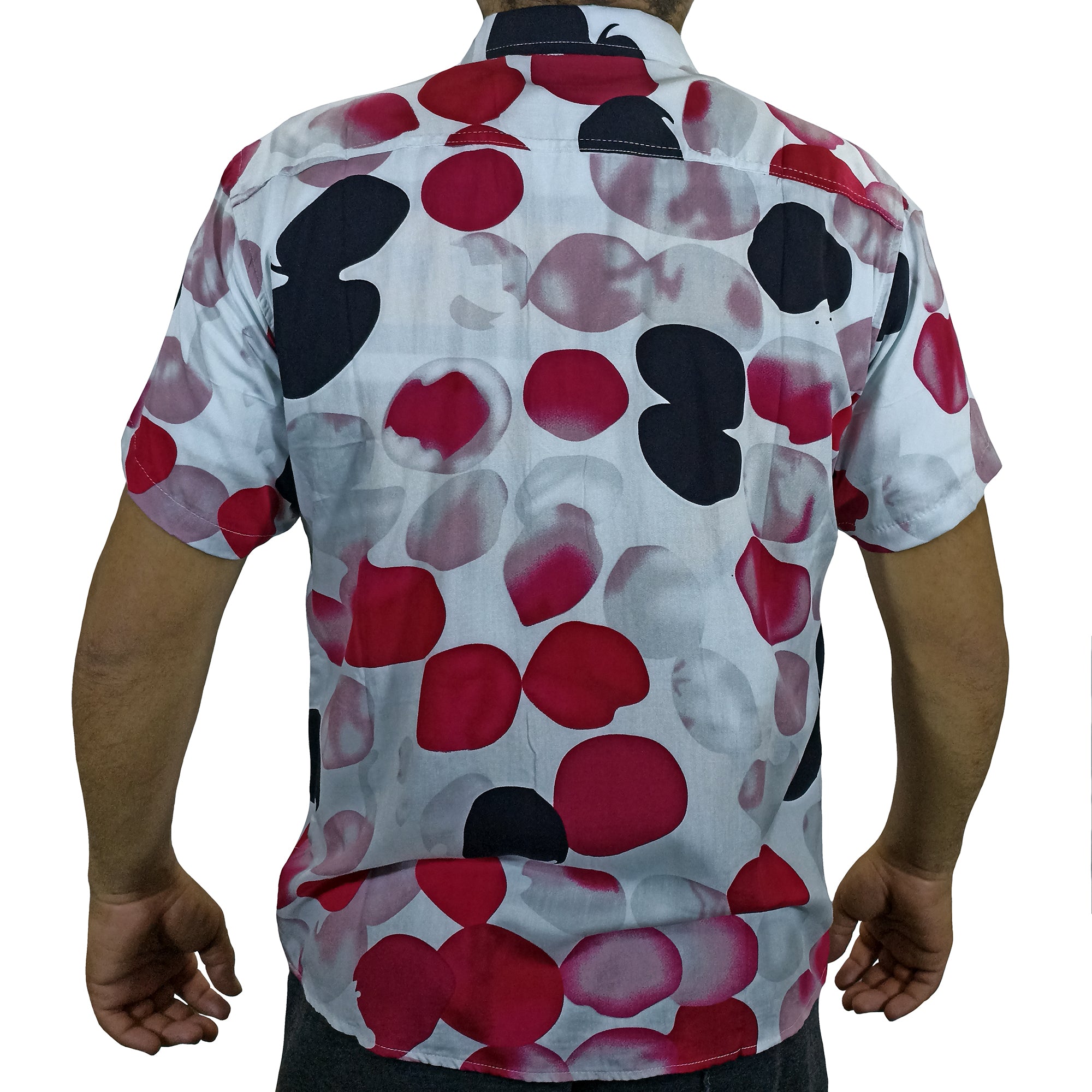 Camisa Chalis Manga Corta Para Hombre - Blanco