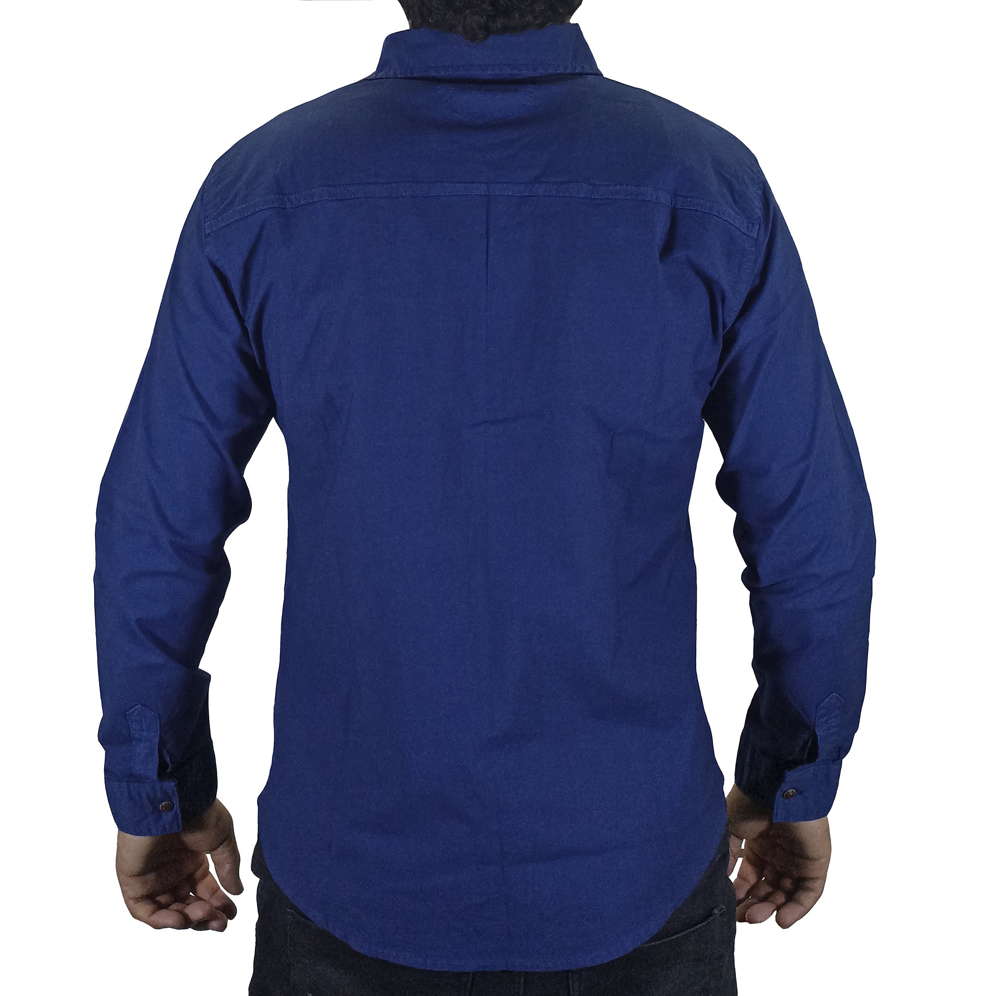 Camisa Drill Hombre - Azul