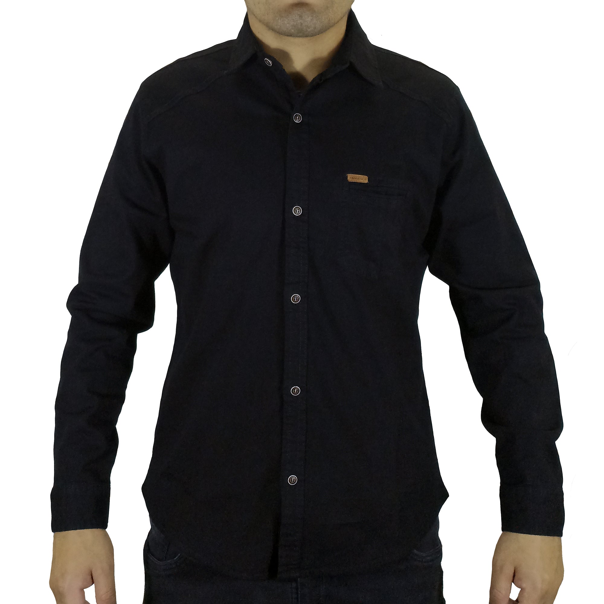 Camisa Drill Hombre - Negro