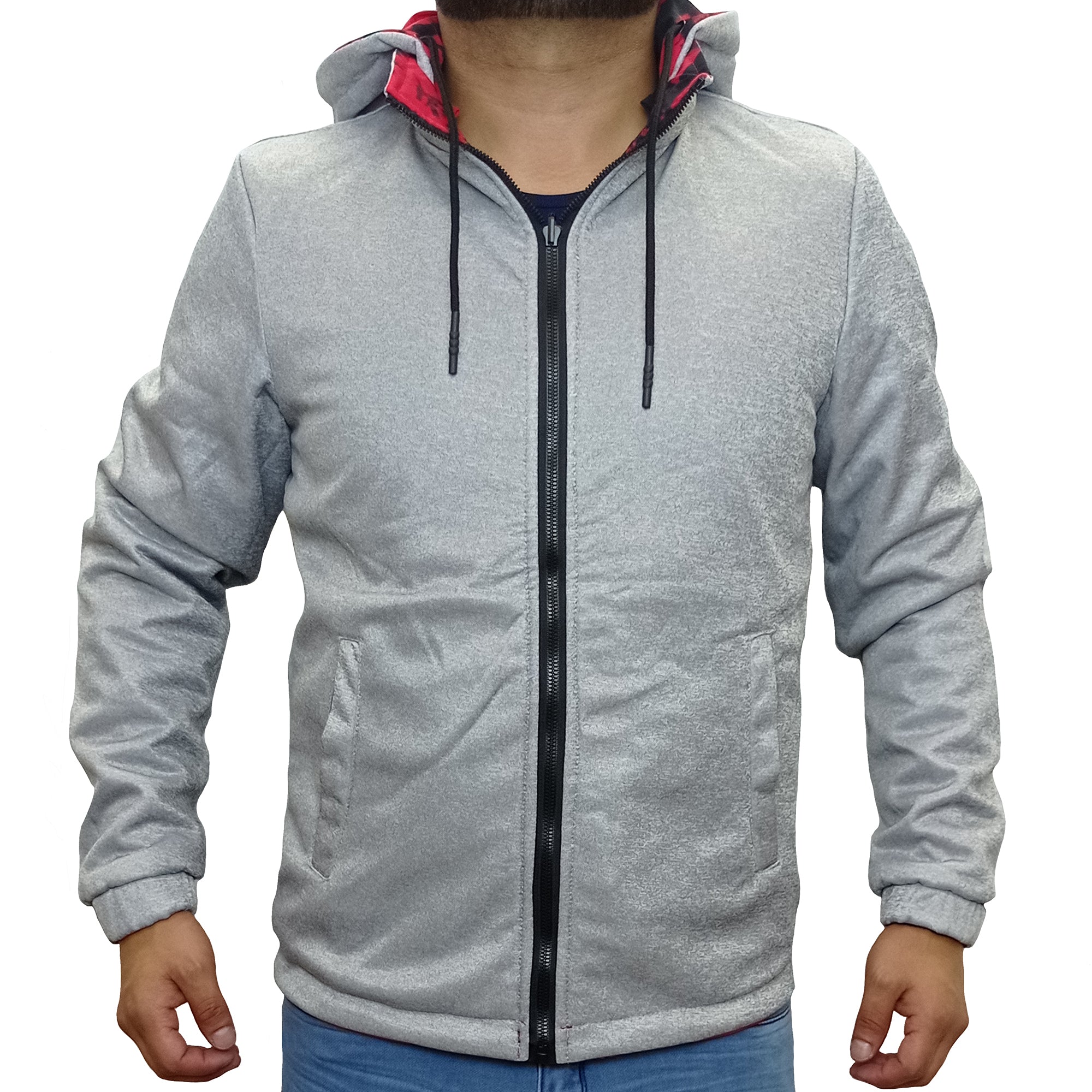Casaca Hombre Térmica Reversible Xian - Rojo