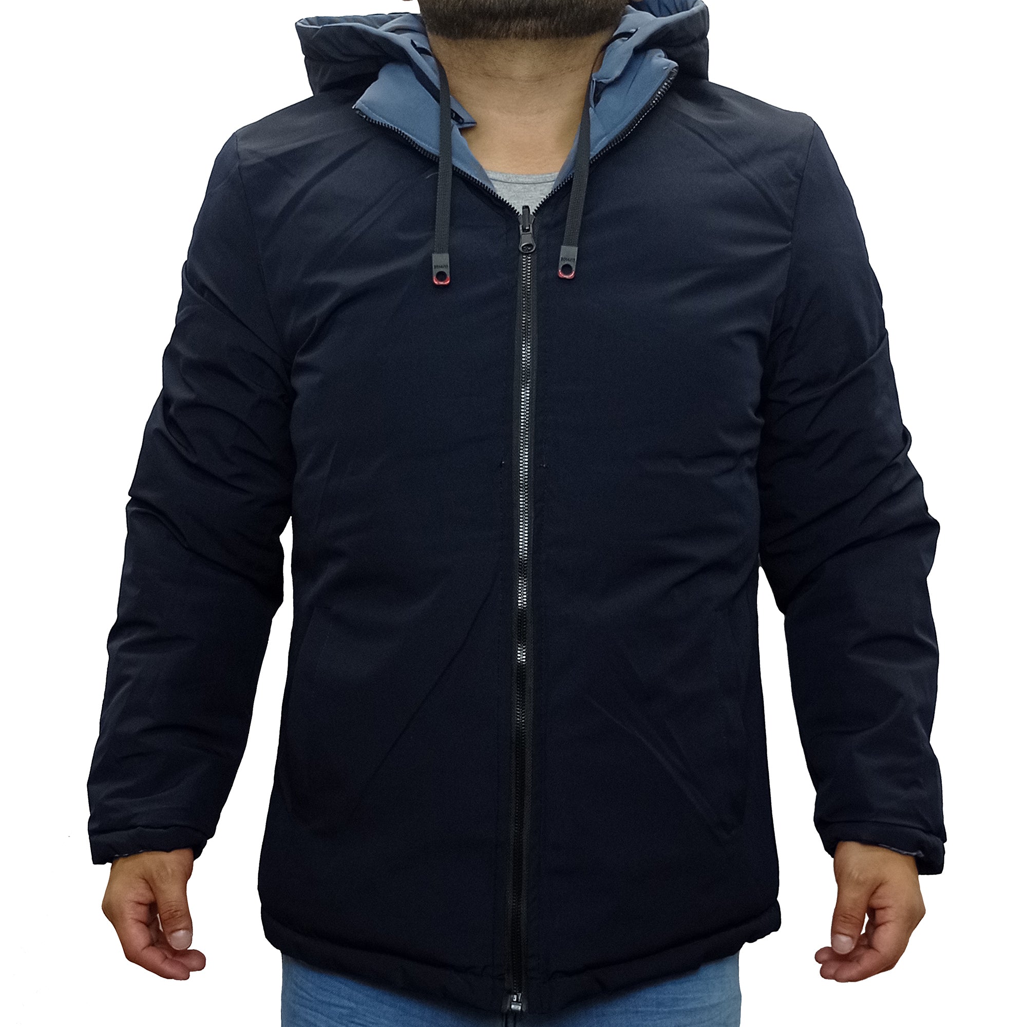 Casaca Hombre Térmica Reversible Ader - Acero