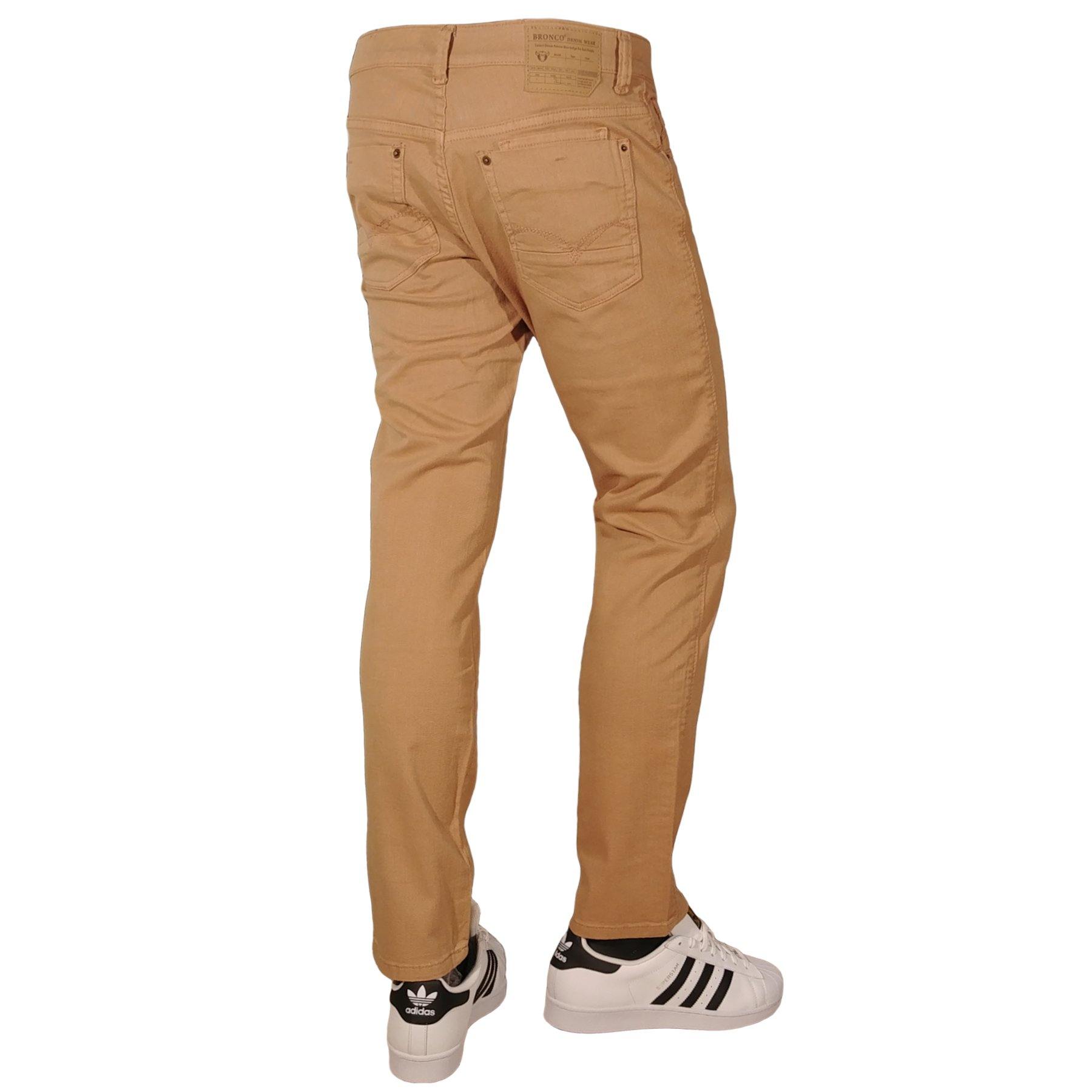 Pantalon Drill Semipitillo Bronco King para Hombre - Camel