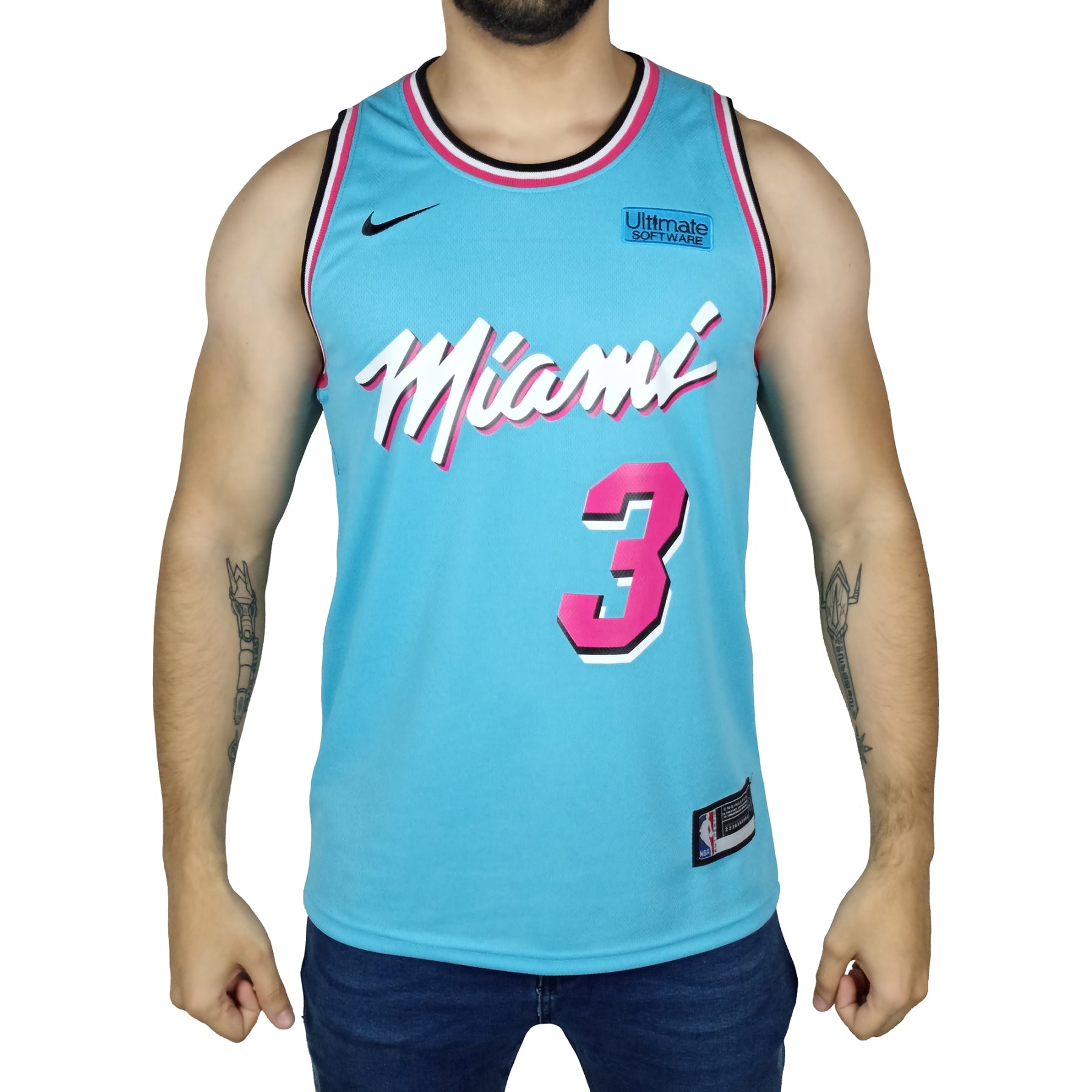 Camisetas Poleras Basketball Camiseta Para Hombre NBA Miami