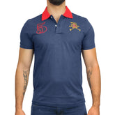 Polo Manga Corta Amici Hombre Handicup - Azul