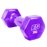 Mancuerna Plastificada Everbest 3kg - Morado