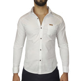 Camisa Manga Larga Drill - Blanco