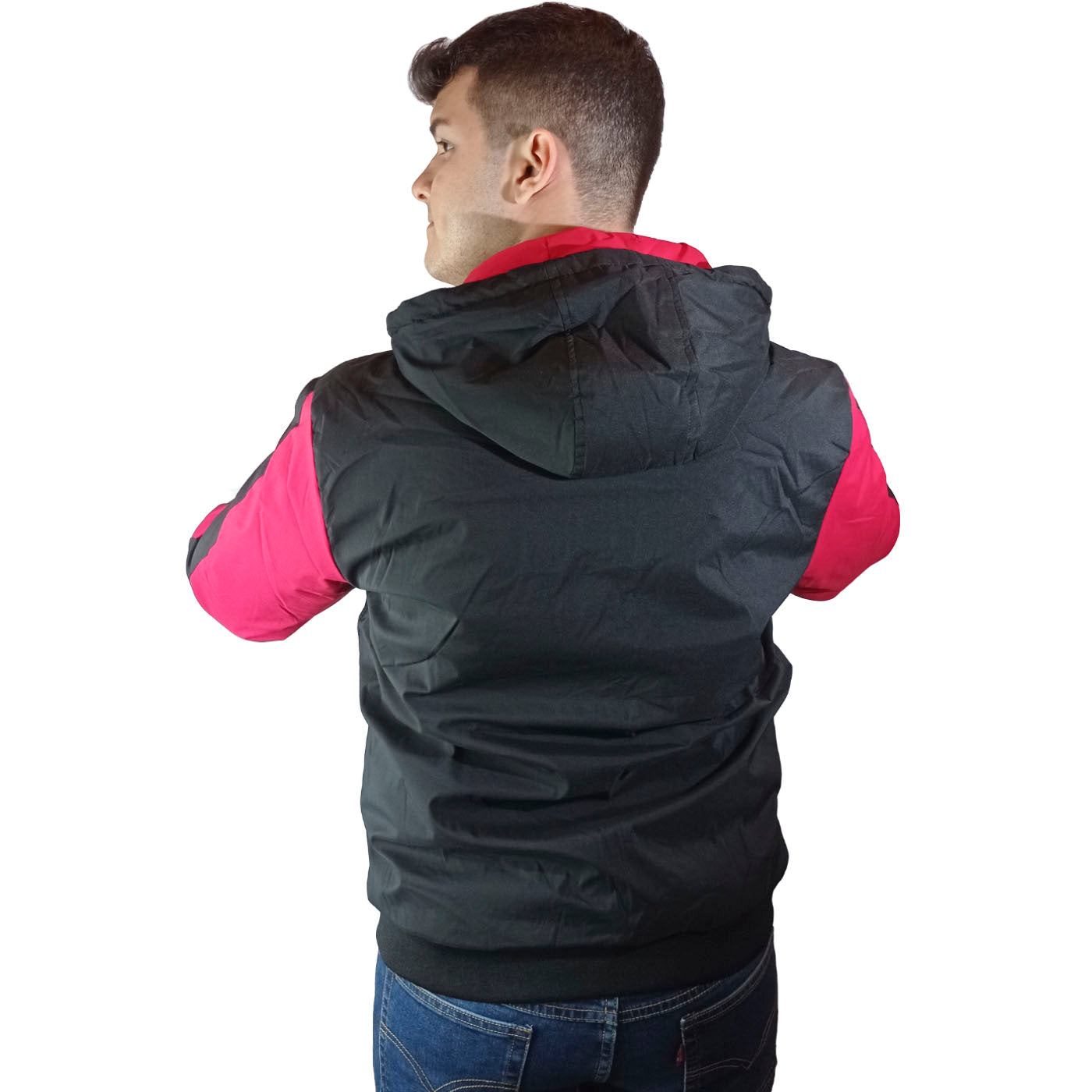 Casaca Majestic Xian Reversible - Negro / Rojo