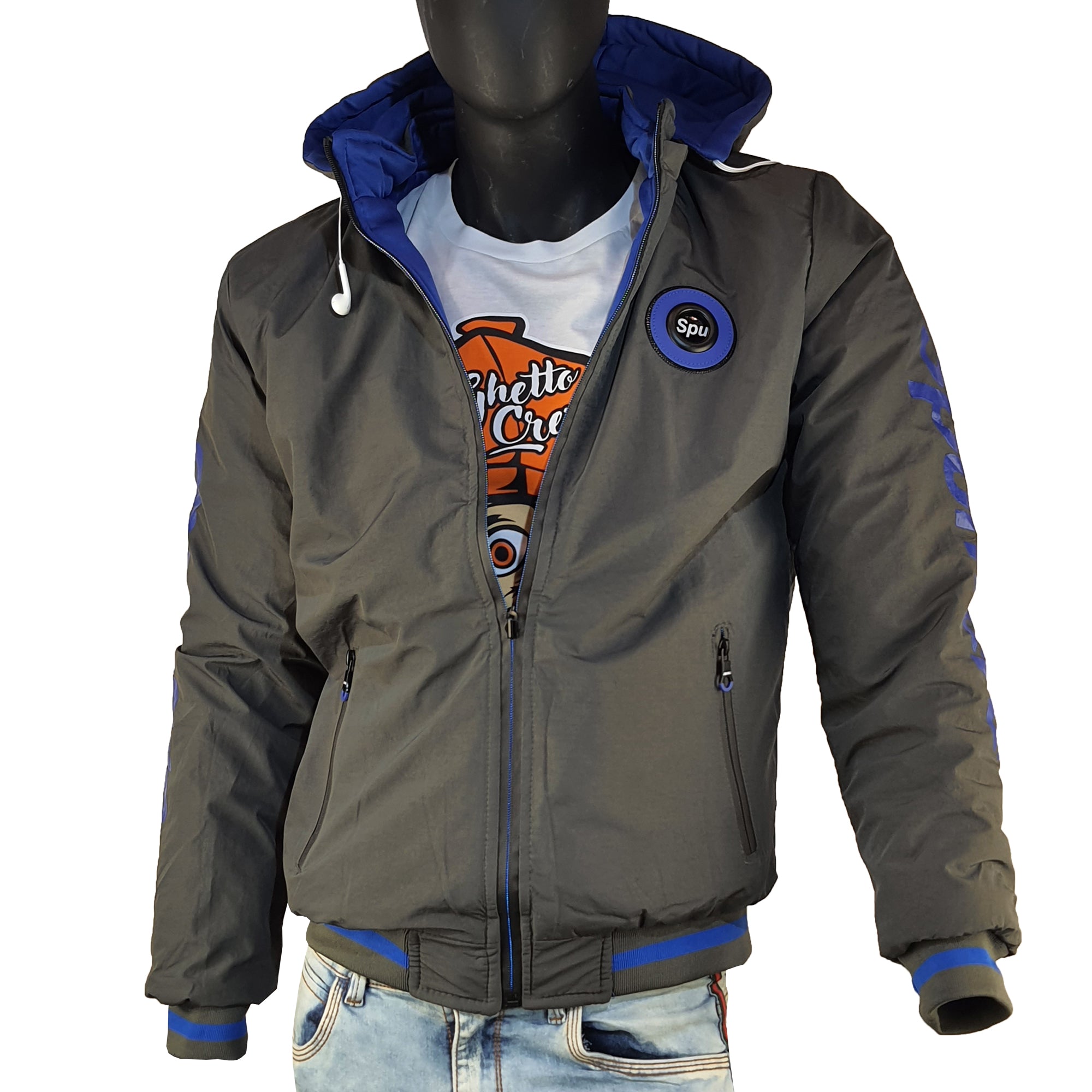 Casaca Supreme LGGDSS - Plomo / Azul
