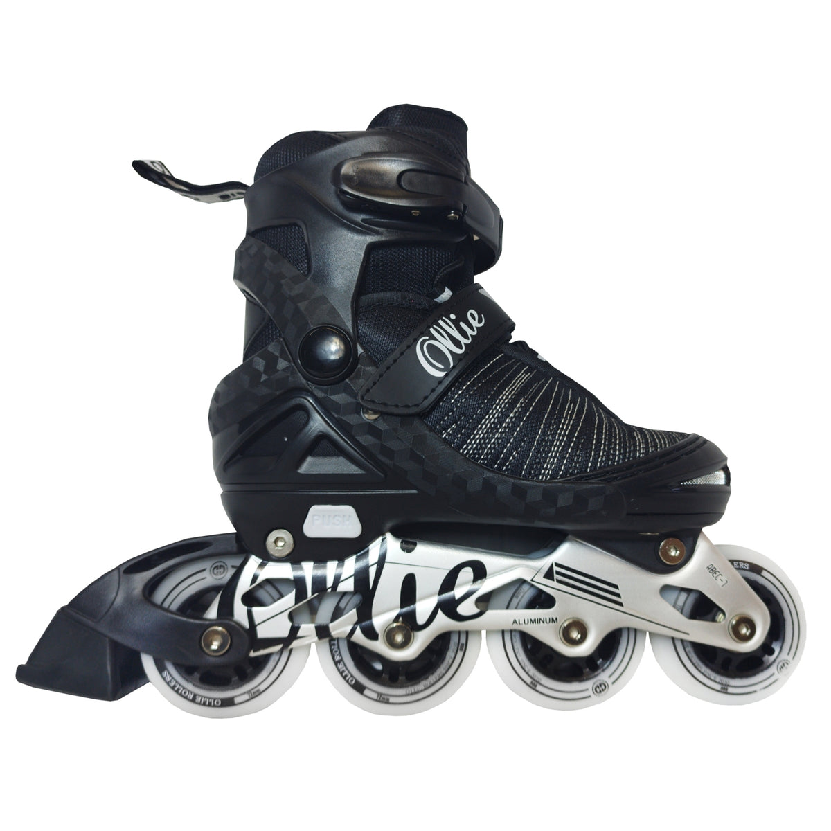 Patines Linea Ollie 4 Ruedas Urbanos  Talla Del 38 Al 41 - Negro/Plomo MZS839-22L