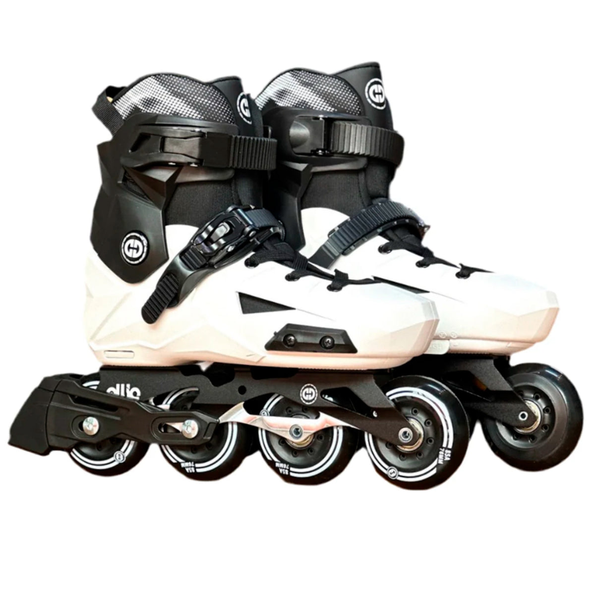 Patines Linea 4 Ruedas Ollie Sk 2 - Blanco/Negro Del 32-35 YS-Q3-S