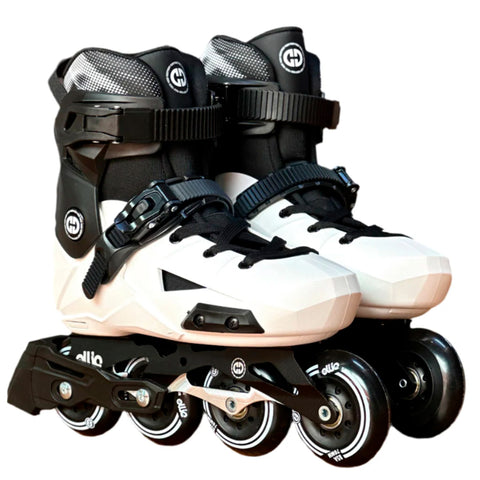 Patines Linea 4 Ruedas Ollie Sk 2 - Blanco/Negro Del 32-35 YS-Q3-S