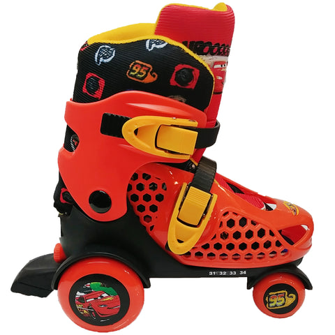 Patines 4 Ruedas Disney Cars - Ajustable Talla 31 al 34 - Naranja | 19580