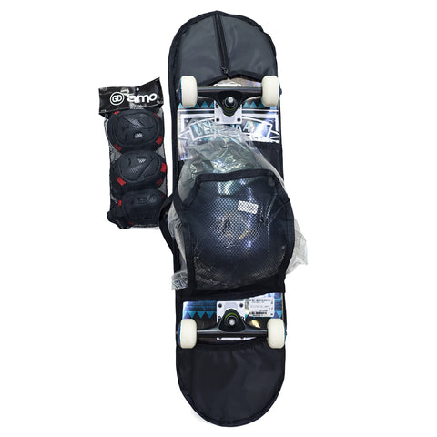 Pack Skateboard Prot Ollie Expedition Negro/Verde MG-7109-SST