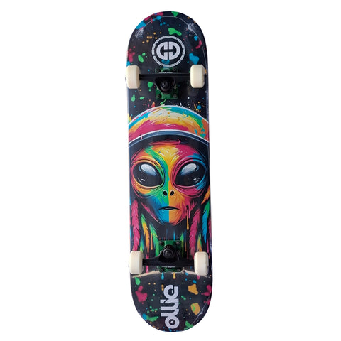 Skateboard Ollie Semi Pro 6 Allien - Colors OM-3108-D-24