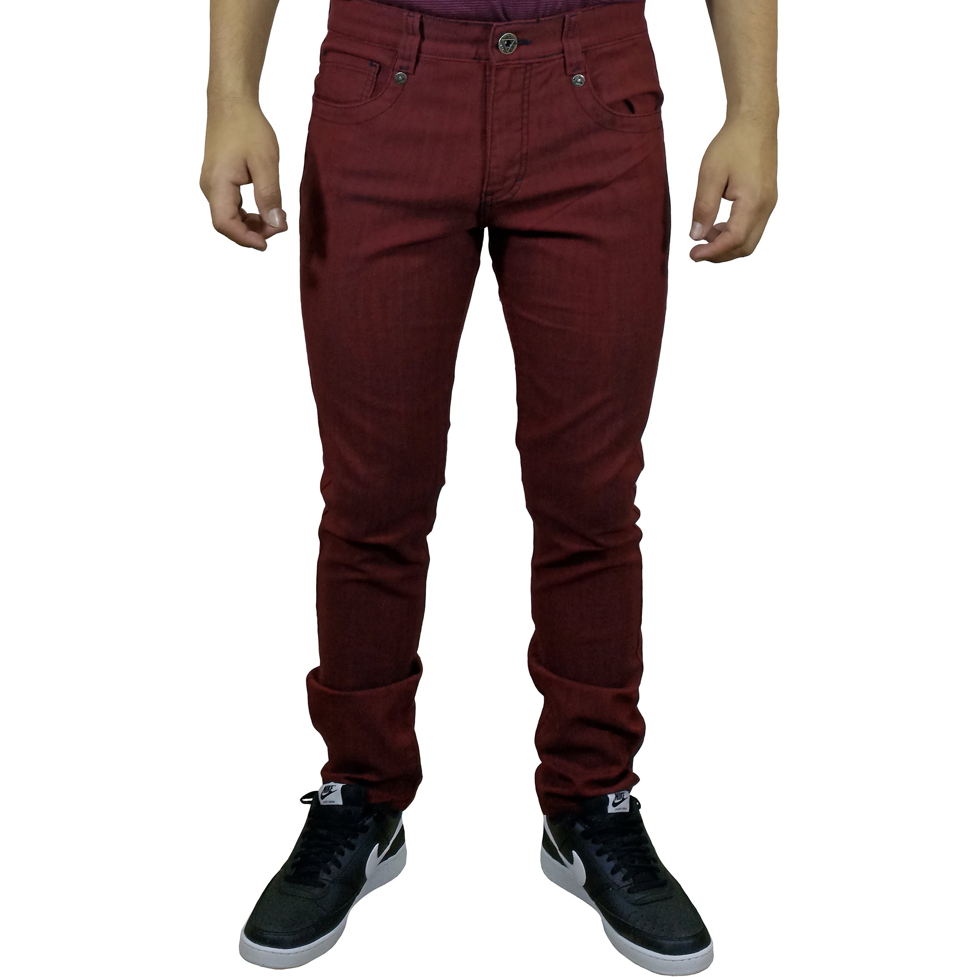 Pantalón Drill Moda Para Hombre - Rojo