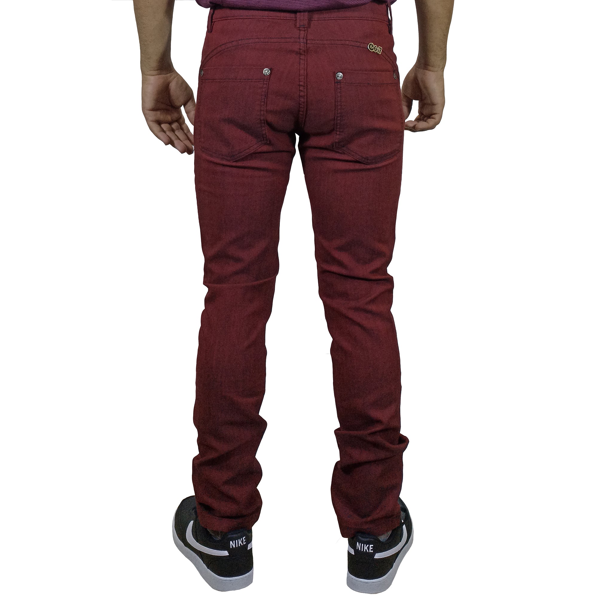 Pantalón Drill Moda Para Hombre - Rojo