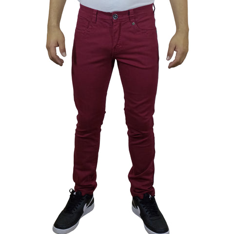 Pantalón Drill Moda Para Hombre - Guinda