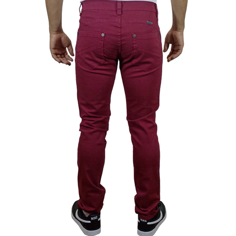 Pantalón Drill Moda Para Hombre - Guinda