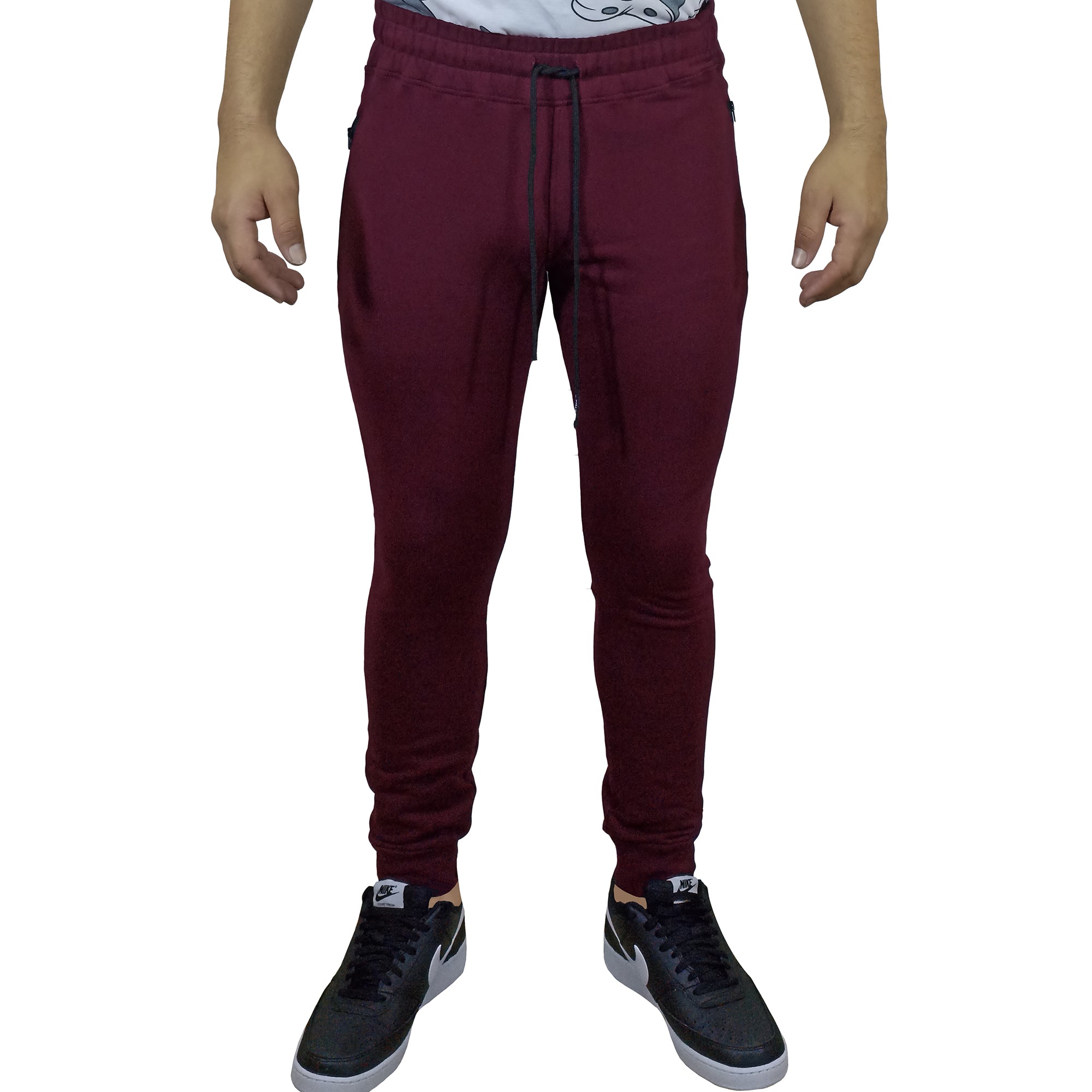 Jogger Algodón Para Hombre - Guinda