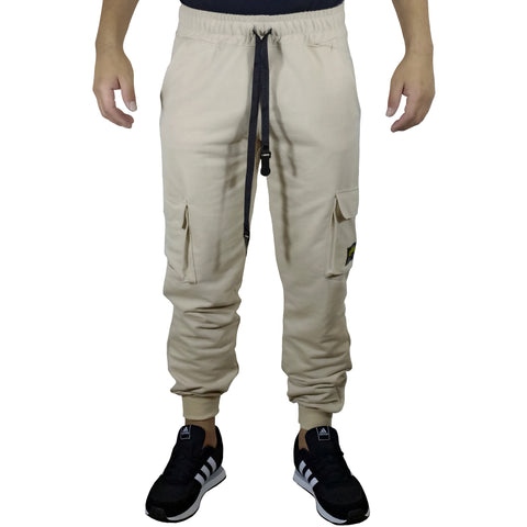 Jogger Cargo Algodón Para Hombre - Beige