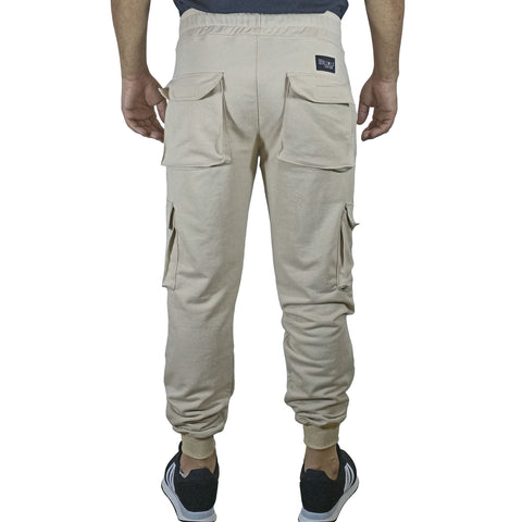 Jogger Cargo Algodón Para Hombre - Beige