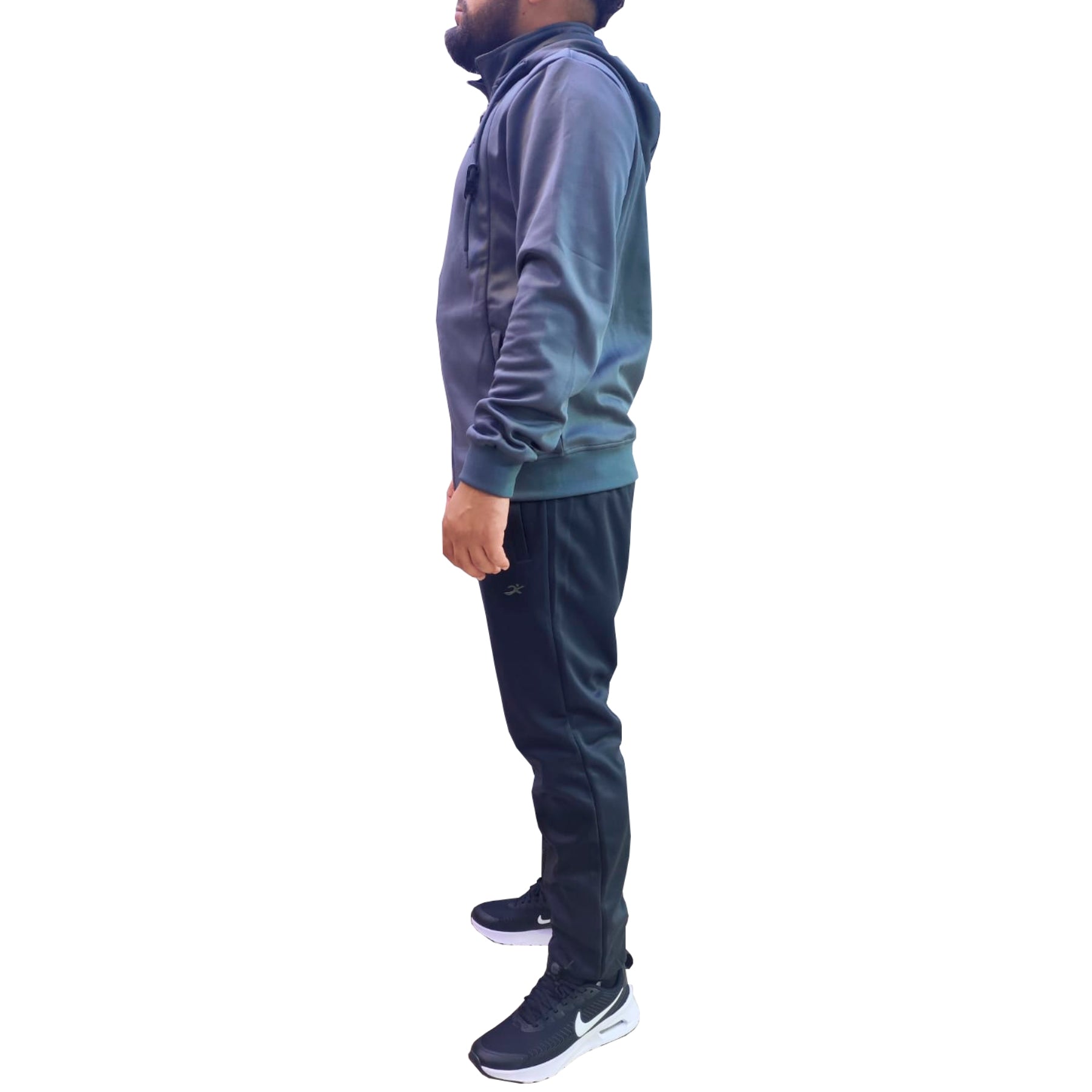 Conjunto de Buzo I-Run Gris/Negro | Ms-5057