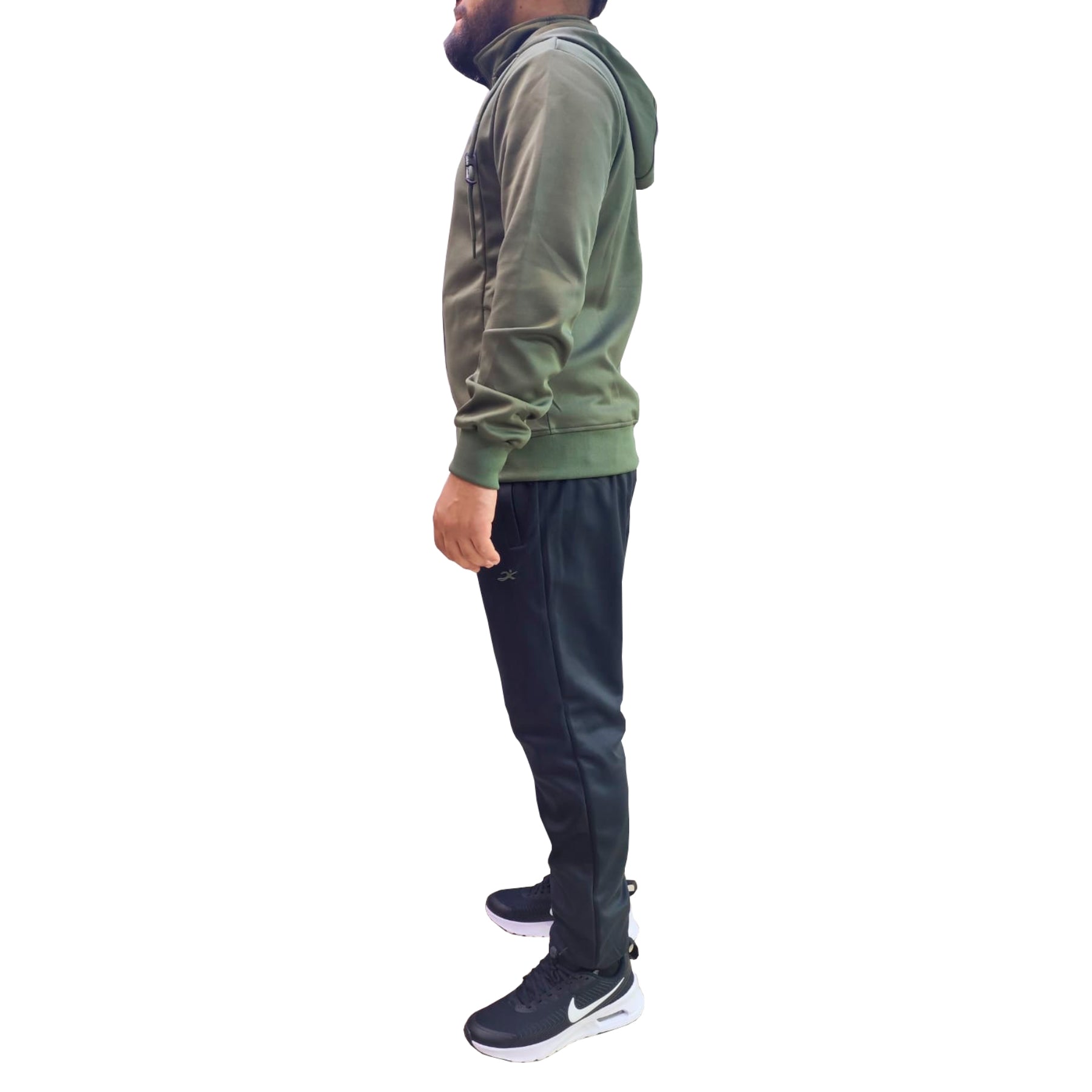 Conjunto de Buzo I-Run Verde/Negro | Ms-5057