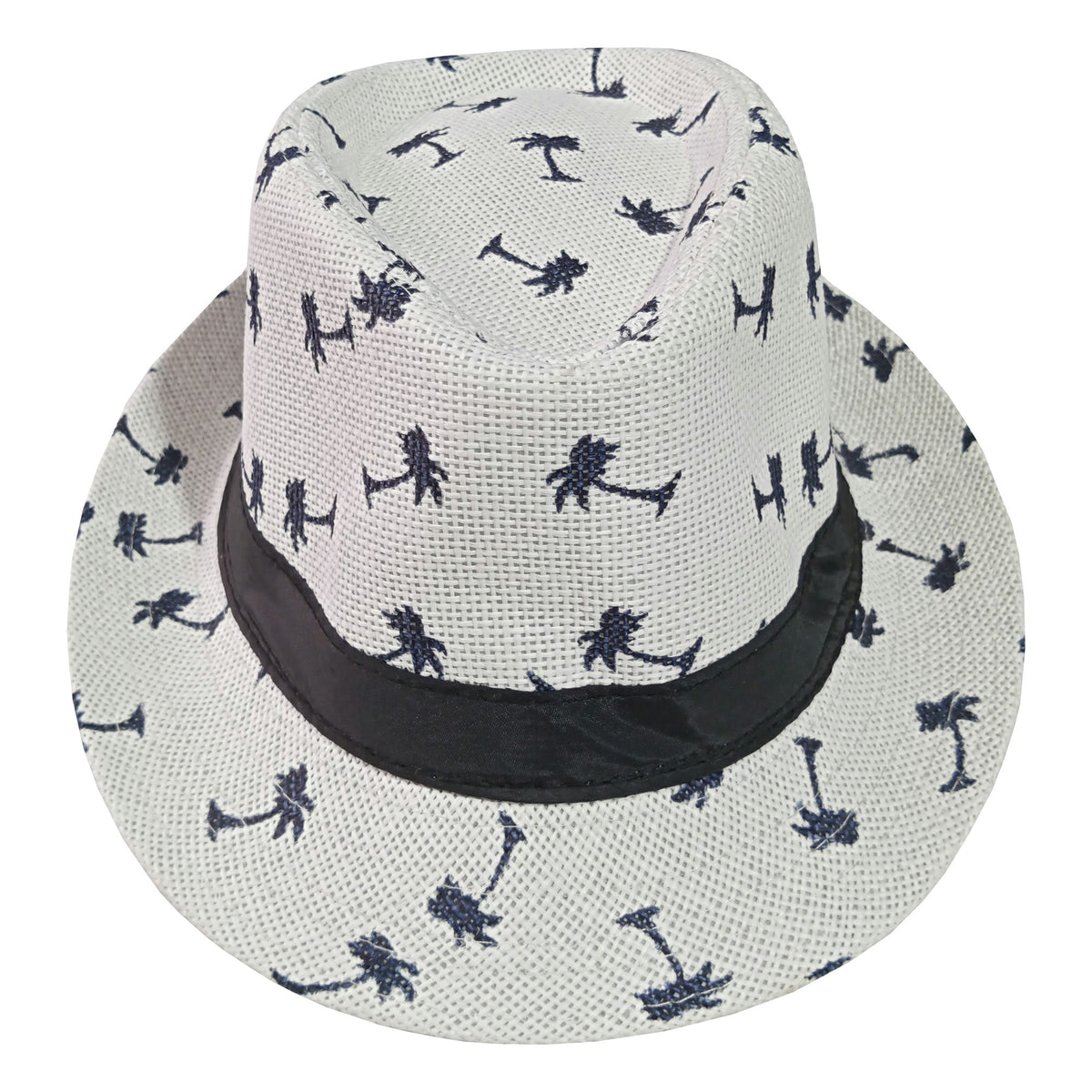 Sombrero Diseño Palmera - Blanco