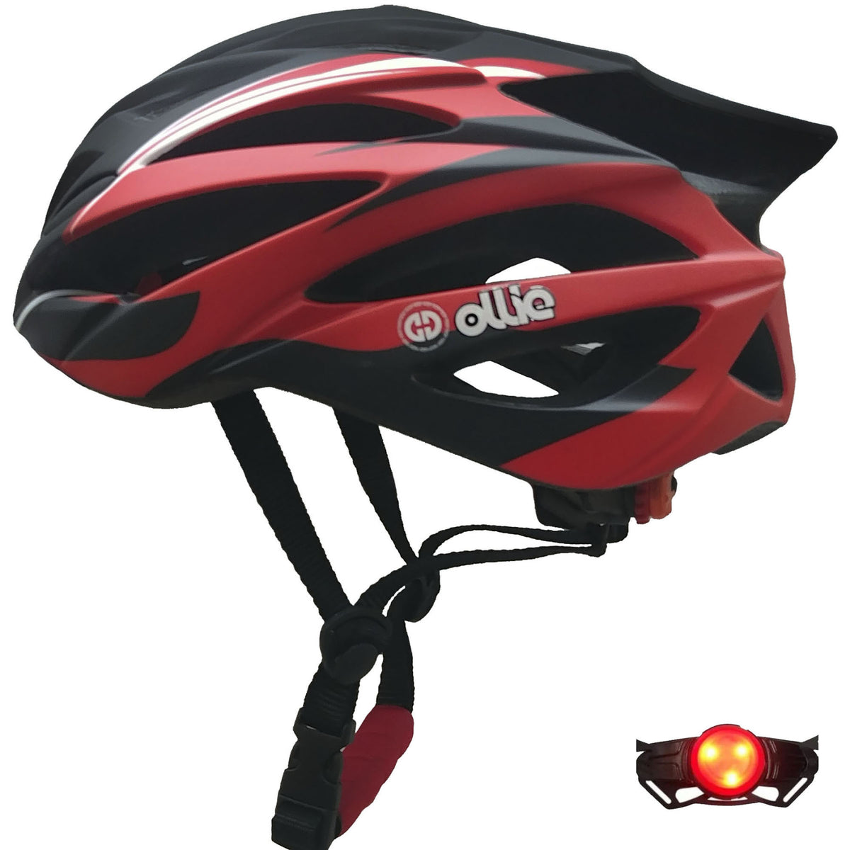 Casco Para Ciclista Ollie Storm - Rojo/Negro | K24-M