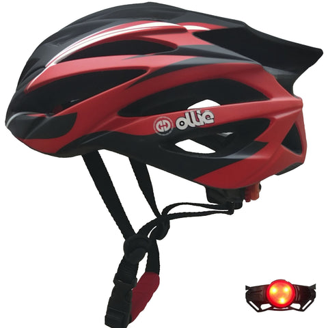Casco Para Ciclista Ollie Storm - Rojo/Negro | K24-M