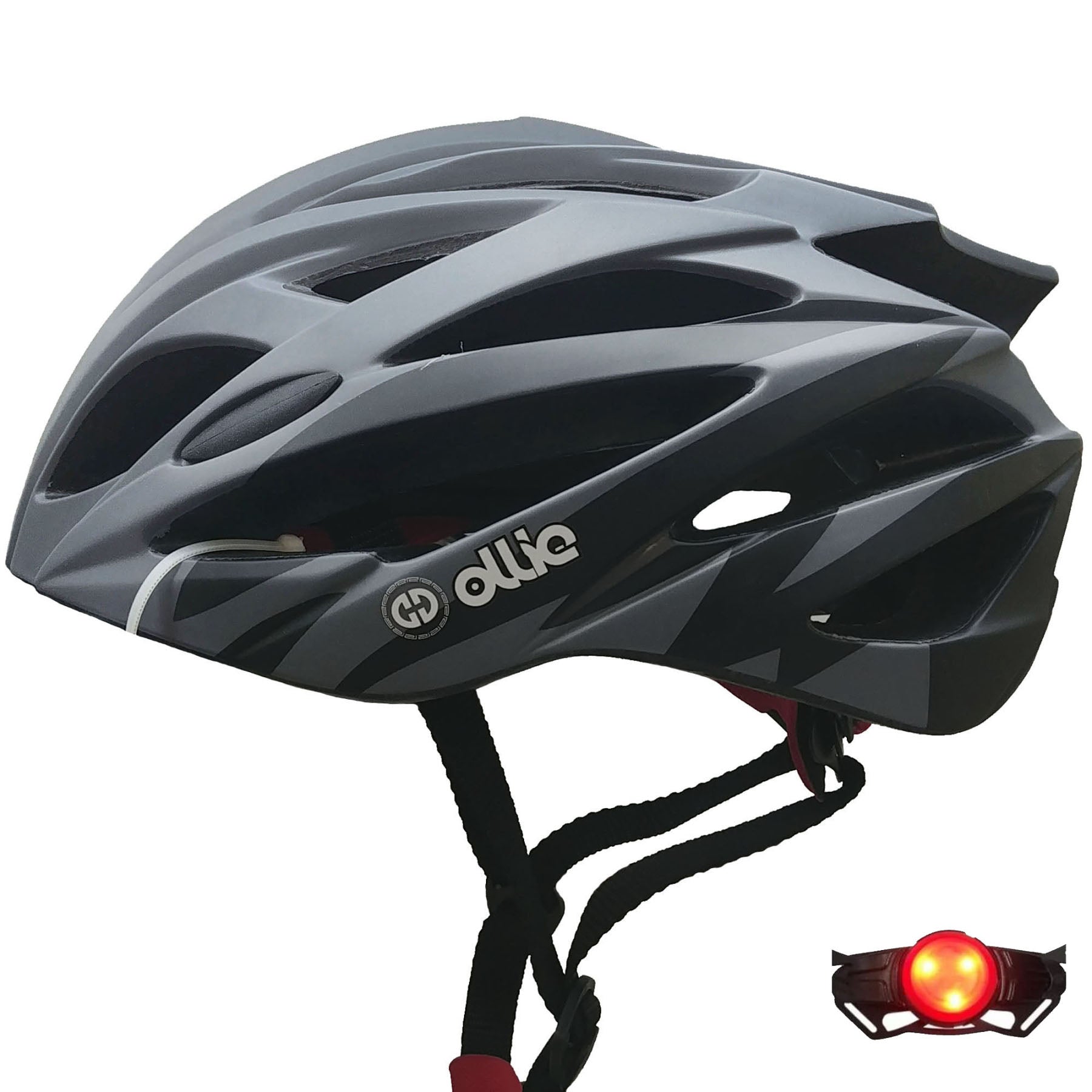 Casco Para Ciclista Ollie Storm - Plomo | K24-M