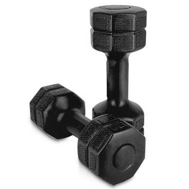 Mancuerna Plastificada 2kg - Negro