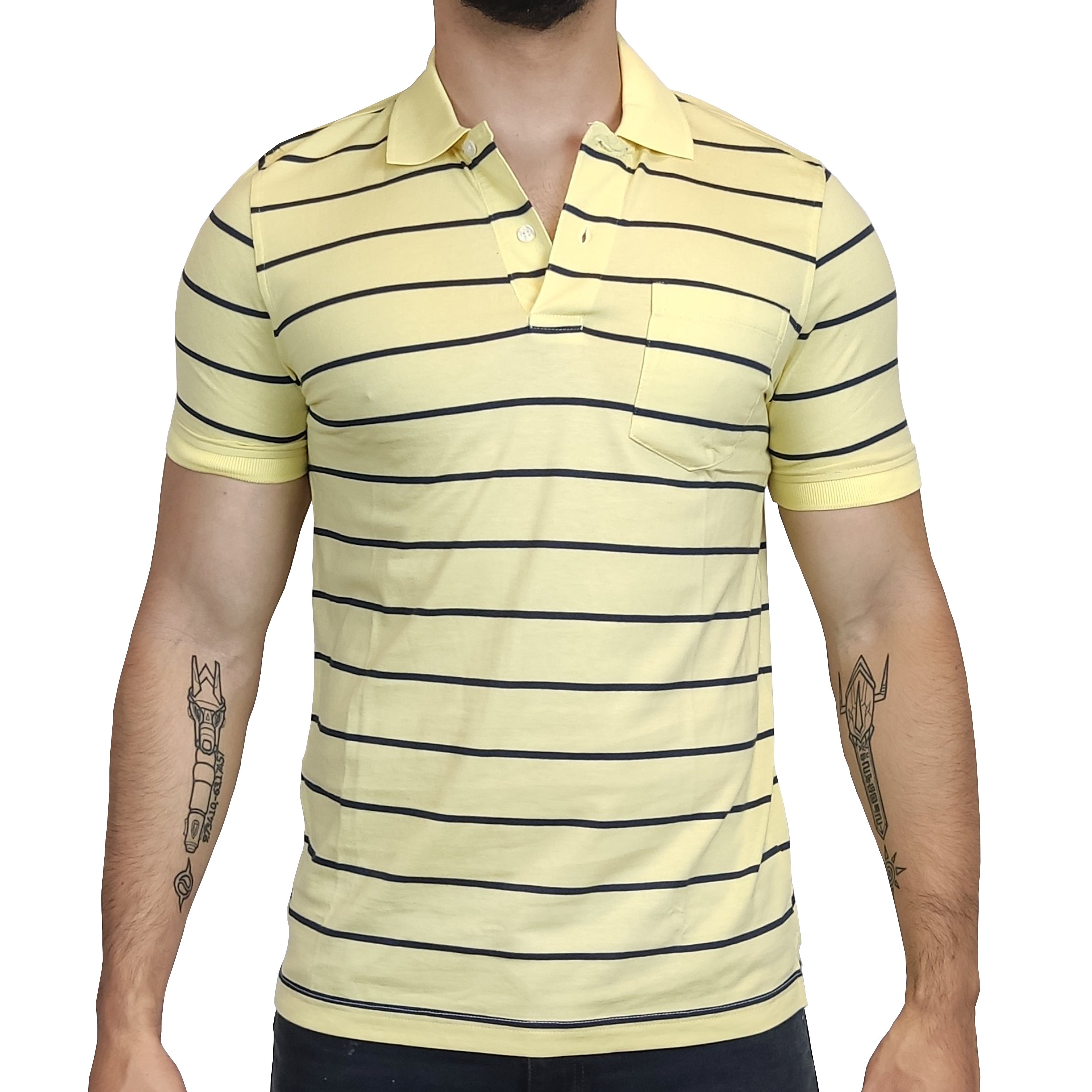 Polo Manga Corta Amici Hombre Classic - Amarillo