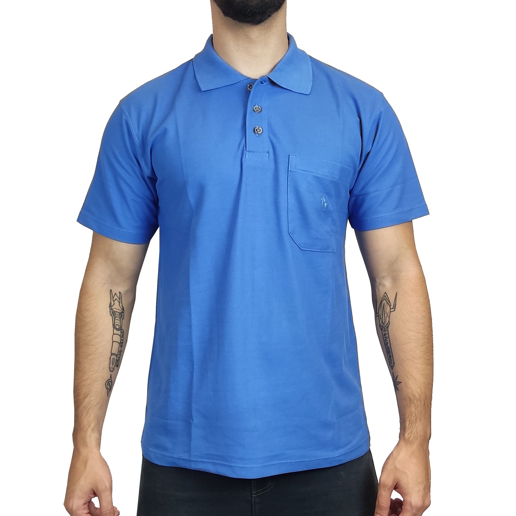 Polo Manga Corta Riff Urban Hombre Classic - Azul