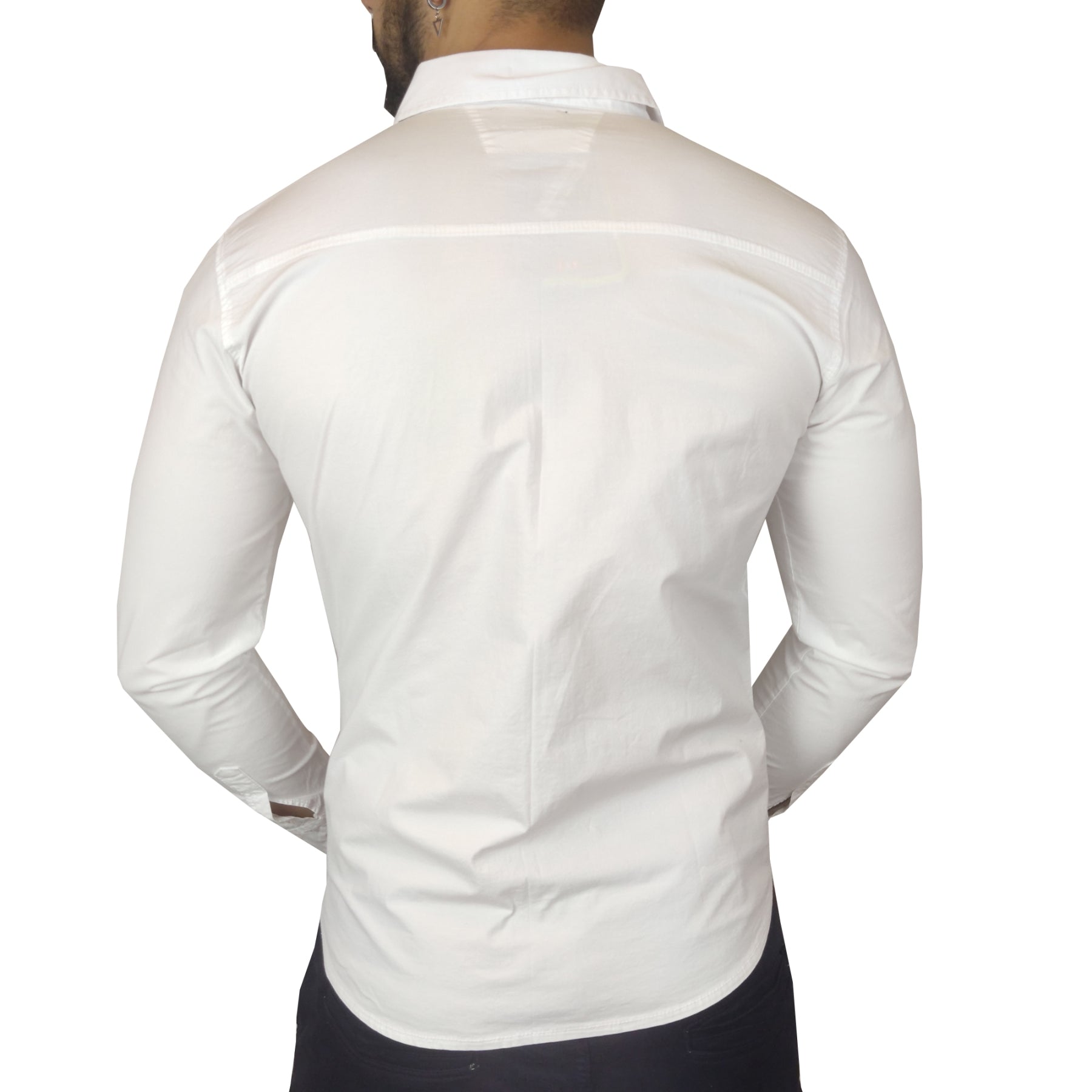 Camisa Manga Larga Drill - Blanco