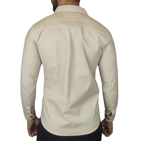 Camisa Manga Larga Drill - Beige