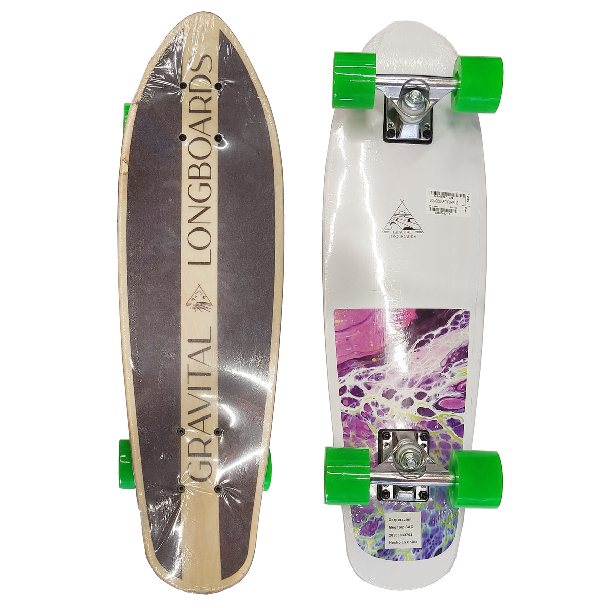 Skateboard Mini Longboard Gravital - Purple | L2675A